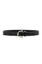 view 1 of 3 Blake Mini Belt in Black & Gold