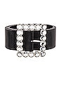 view 3 of 3 Diana Belt in Black & Silver