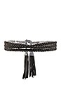 view 3 of 3 Indie Tassels Belt in Black