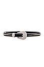 view 1 of 3 Barcelona Belt in Black & Silver