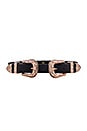 view 1 of 3 Bri Bri Waist Belt in Black & Rose Gold
