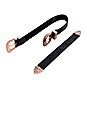 view 3 of 3 Bri Bri Waist Belt in Black & Rose Gold