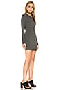 view 2 of 3 Long Sleeve Mini Dress in Charcoal