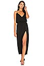 view 1 of 3 ROBE MAXI FENTES CÔTÉ in Black