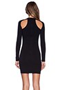 view 3 of 4 Long Sleeve Cut Out Dress in Black