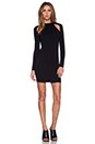 view 4 of 4 Long Sleeve Cut Out Dress in Black