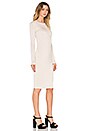 view 2 of 3 Long Sleeve Midi Dress in Nude