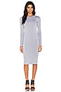 view 1 of 3 Long Sleeve Midi Dress in Heather Grey