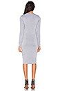 view 3 of 3 Long Sleeve Midi Dress in Heather Grey