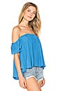 view 2 of 4 Off Shoulder Baby Doll Top in Denim Blue