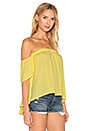 view 2 of 4 Bare Shoulder Top in Yellow
