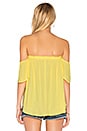 view 3 of 4 Bare Shoulder Top in Yellow