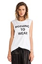 view 1 of 4 Nothing to Wear Muscle Tee in White