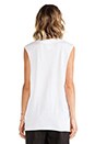 view 3 of 4 Nothing to Wear Muscle Tee in White