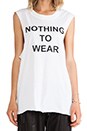 view 4 of 4 Nothing to Wear Muscle Tee in White
