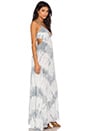 view 3 of 4 Criss Cross Back Maxi Dress in White Feather