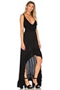 view 2 of 3 Hi Low Ruffle Dress in Onyx