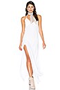 view 1 of 3 ROBE LONGUE DOS NU FENDUE CÔTÉ in White