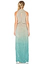 view 3 of 3 Slit Halter Dress in Capri Ombre