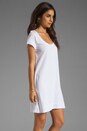 view 3 of 5 Платье-рубашка с подвернутым подолом in White