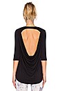 view 4 of 5 Fit Open Back T Shirt in Black