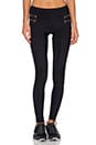 view 1 of 4 Fit Zipper Moto Legging in Black
