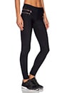 view 2 of 4 Fit Zipper Moto Legging in Black