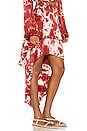 view 2 of 4 FALDA ASIMÉTRICA WATERFALL in Rust Tie Dye