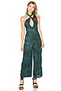 view 1 of 3 Electra Tie Front Jumpsuit in Emerald Coast