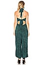 view 3 of 3 Electra Tie Front Jumpsuit in Emerald Coast