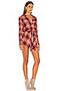 view 2 of 3 MONO TIPO CAMISA MARSHA in Risky Red Plaid