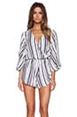 view 1 of 4 Wild & Free Romper in Navy Stripe