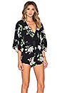view 2 of 4 Geisha Romper in Midnight's Dream Floral