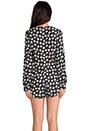 view 4 of 6 Boho Romper in Retro Palm Print