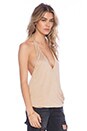 view 2 of 3 Cowl Back Hayley Halter Top in Nude