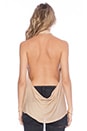 view 3 of 3 Cowl Back Hayley Halter Top in Nude