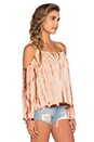view 2 of 3 Cold Shoulder Top in Agave Sunset