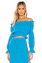 view 1 of 4 Marisol Top in Blue Jewel