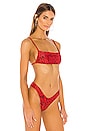 view 2 of 4 Aria Bikini Top in Cherry Cheetah