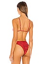 view 3 of 4 Aria Bikini Top in Cherry Cheetah