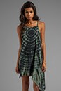 view 1 of 6 Asymmetrical Light Low Dress in Green Python