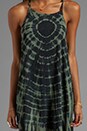 view 5 of 6 Asymmetrical Light Low Dress in Green Python