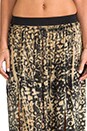 view 4 of 7 High Waisted Double Slit Skirt in Leopard
