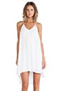 view 1 of 4 Crepe Trapeze Dress in White