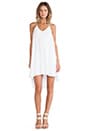 view 4 of 4 Crepe Trapeze Dress in White