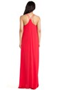 view 3 of 4 Trapeze Maxi Dress in Rouge