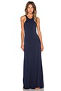 view 1 of 3 Geometric Maxi Dress in New Navy