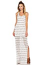 view 1 of 3 Stripe Maxi Dress in Cream & Marled