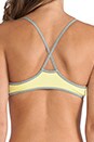 view 3 of 4 Tissue Bralette in Citron w/ Grey