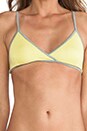 view 4 of 4 Tissue Bralette in Citron w/ Grey